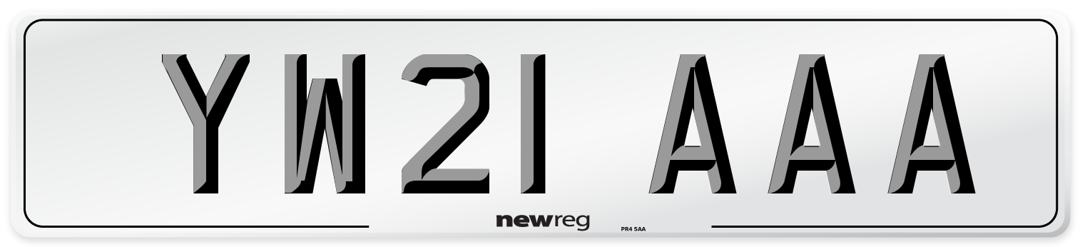 YW21 AAA Number Plate from New Reg